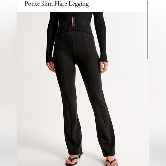 NWT Abercrombie Pointe Flare Dress Pants - Picture 1 of 5